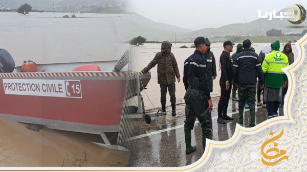 تطوان .. أمطار غزيرة وجهاز الوقاية المدنية في حالة استنفار